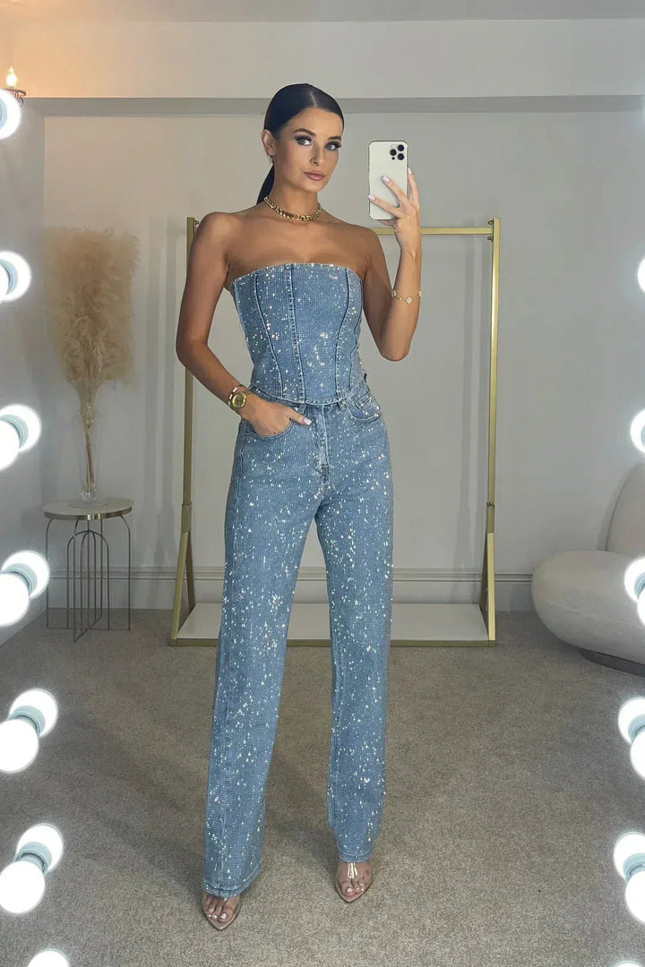 Vesper Sequin Denim Set product image 8