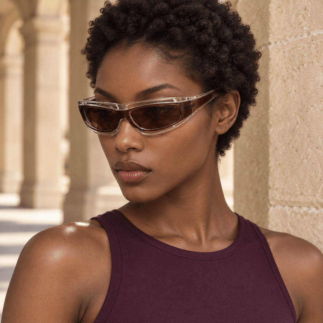 Vesper Wrap Sunglasses Red image 7