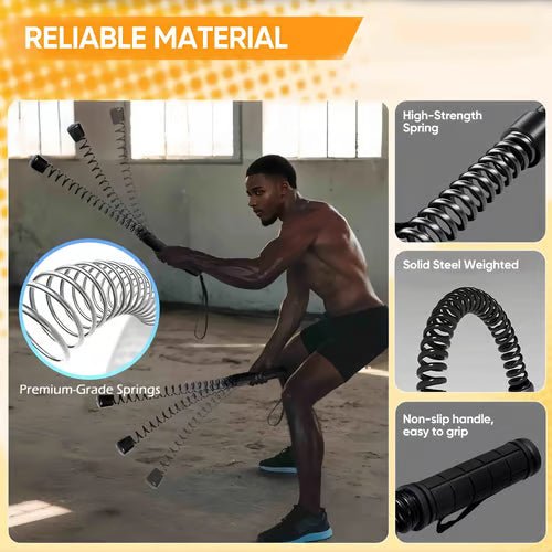 Vetrax Training Ropes | Compact Full-Body Fitness Equipment for Home Gym