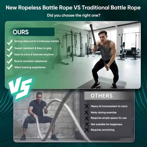 Vetrax Training Ropes | Compact Full-Body Fitness Equipment for Home Gym