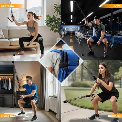 Vetrax Training Ropes | Compact Full-Body Fitness Equipment for Home Gym