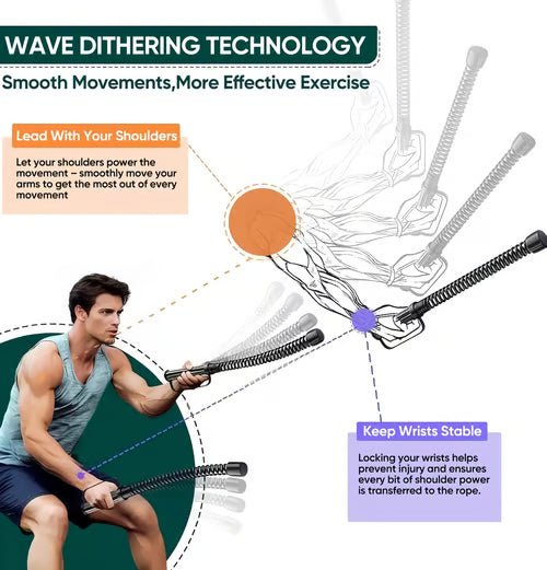 Vetrax Training Ropes | Compact Full-Body Fitness Equipment for Home Gym