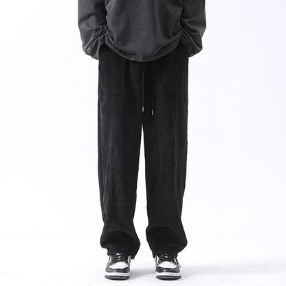 Vevrova — Lightweight Corduroy Pants with Relaxed Fit and Pockets - Zavonix