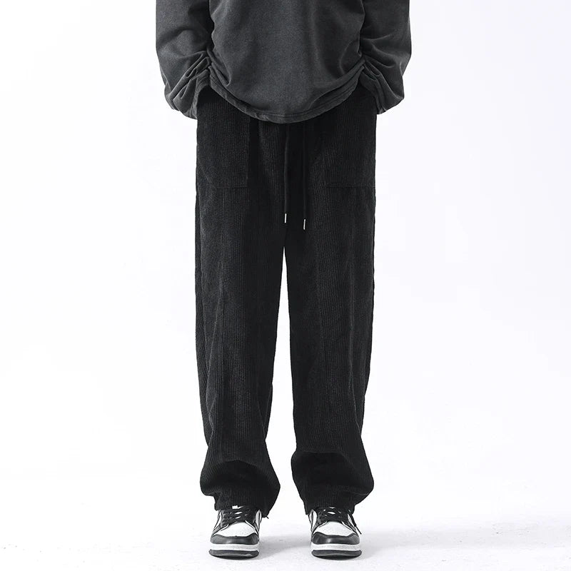 Vevrova — Lightweight Corduroy Pants with Relaxed Fit and Pockets - Zavonix