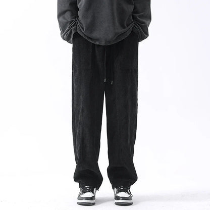 Vevrova — Lightweight Corduroy Pants with Relaxed Fit and Pockets - Zavonix