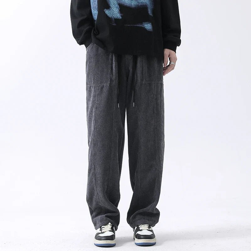 Vevrova — Lightweight Corduroy Pants with Relaxed Fit and Pockets - Zavonix