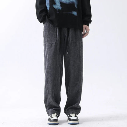 Vevrova — Lightweight Corduroy Pants with Relaxed Fit and Pockets - Zavonix