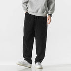Vevrova — Lightweight Corduroy Pants with Relaxed Fit and Pockets (Black S) - | Zavonix