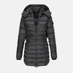 Veyla — Women’s Slim Quilted Hooded Puffer Coat with Ribbed Cuffs