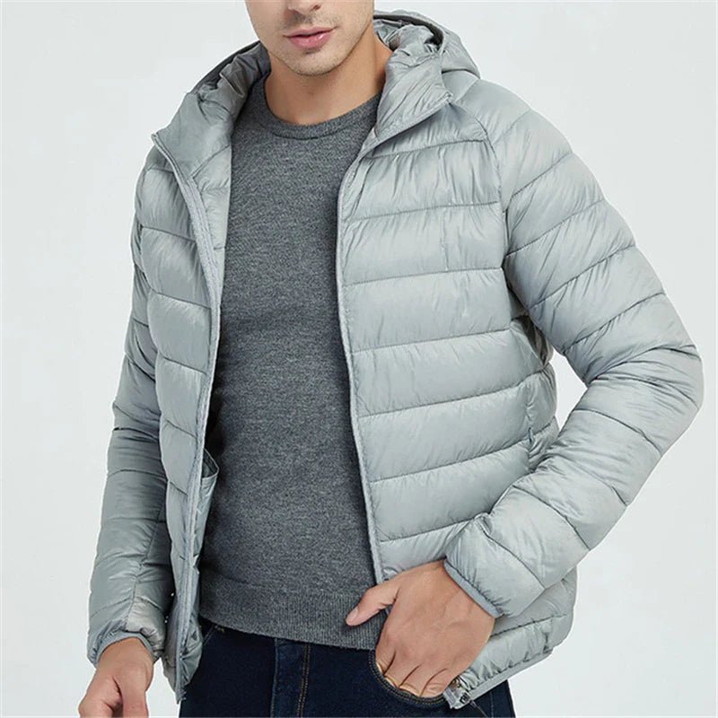 Veyron — Lightweight Quilted Hooded Coat for Cold Weather (Black S) - | Zavonix