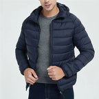 Veyron — Lightweight Quilted Hooded Coat for Cold Weather (Blue S) - | Zavonix