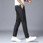 Veyron SlimFit Pants — Wrinkle - Resistant Cotton Blend with Stretch (Light Gray XS (28 - 29)) - | Zavonix