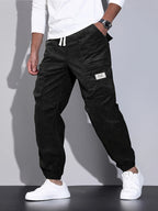 Vezoro Ribbed Joggers (Midnight Black XS) - | Zavonix