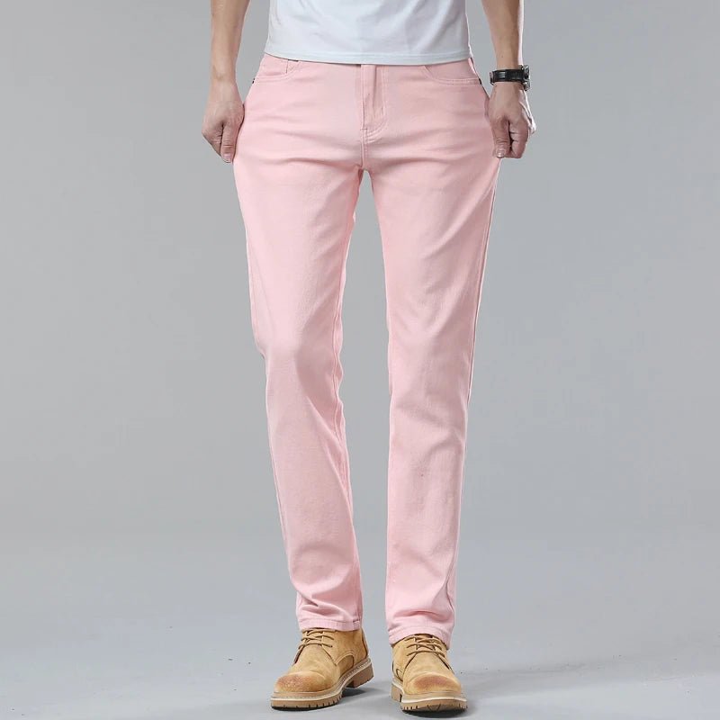 "Vibrant" Denim Jeans (Pink 28) - | Zavonix