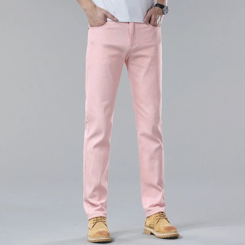 "Vibrant" Denim Jeans (Pink 28) - | Zavonix