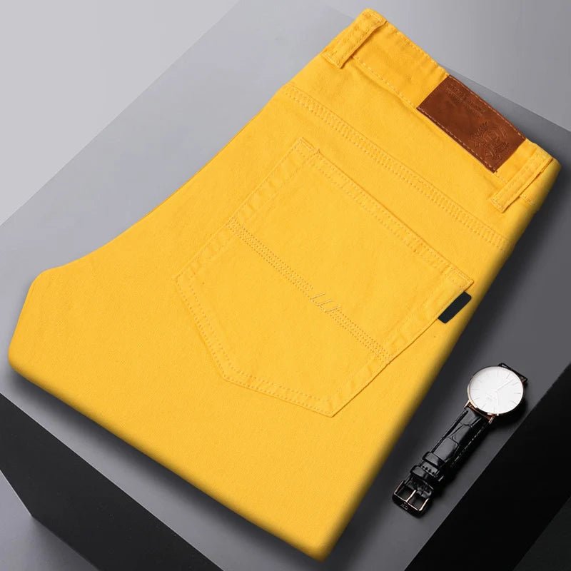 "Vibrant" Denim Jeans (Yellow 28) - | Zavonix