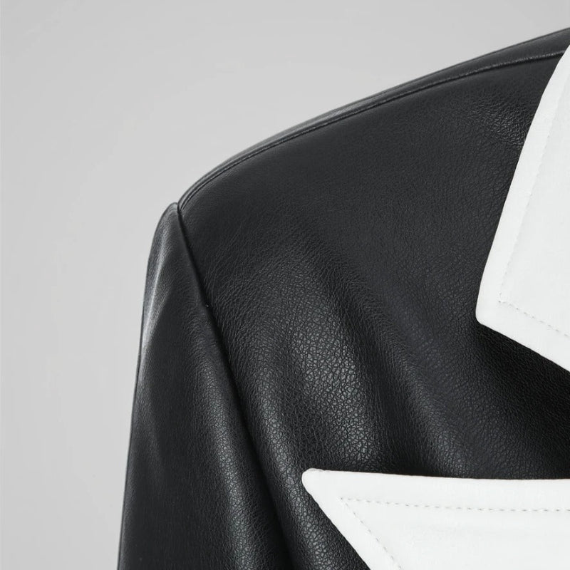 VICKY™ LEATHER BLAZER (XS ) - | Zavonix