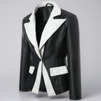 VICKY™ LEATHER BLAZER (XS ) - | Zavonix