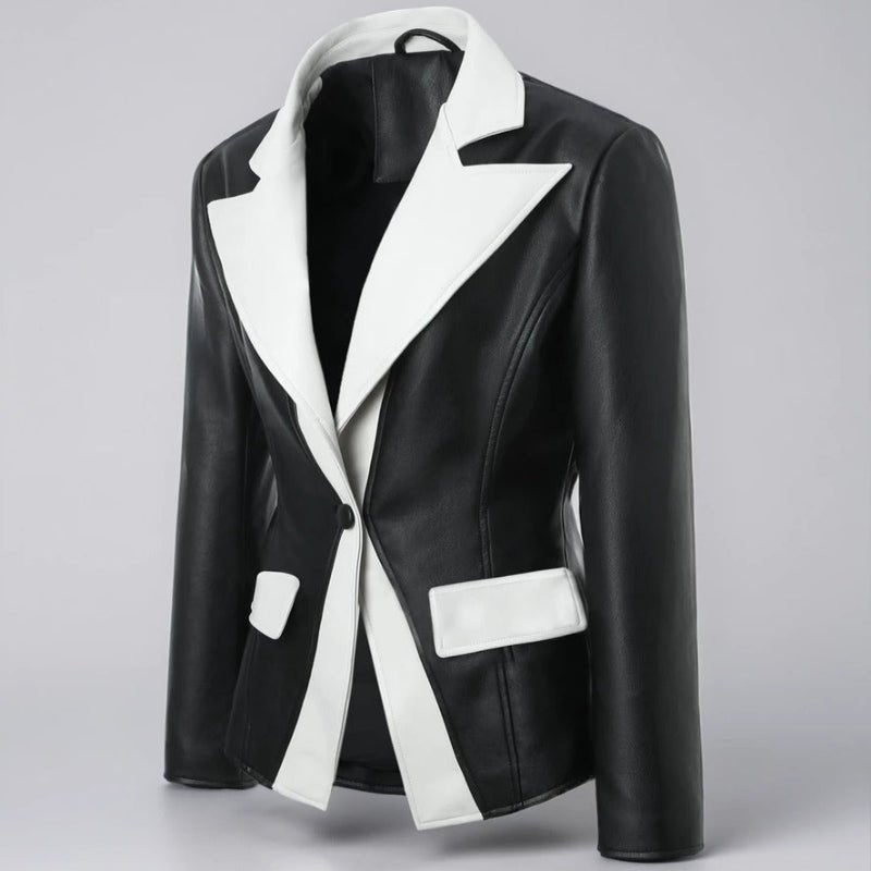 VICKY™ LEATHER BLAZER (XS ) - | Zavonix