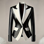 VICKY™ LEATHER BLAZER (XS ) - | Zavonix
