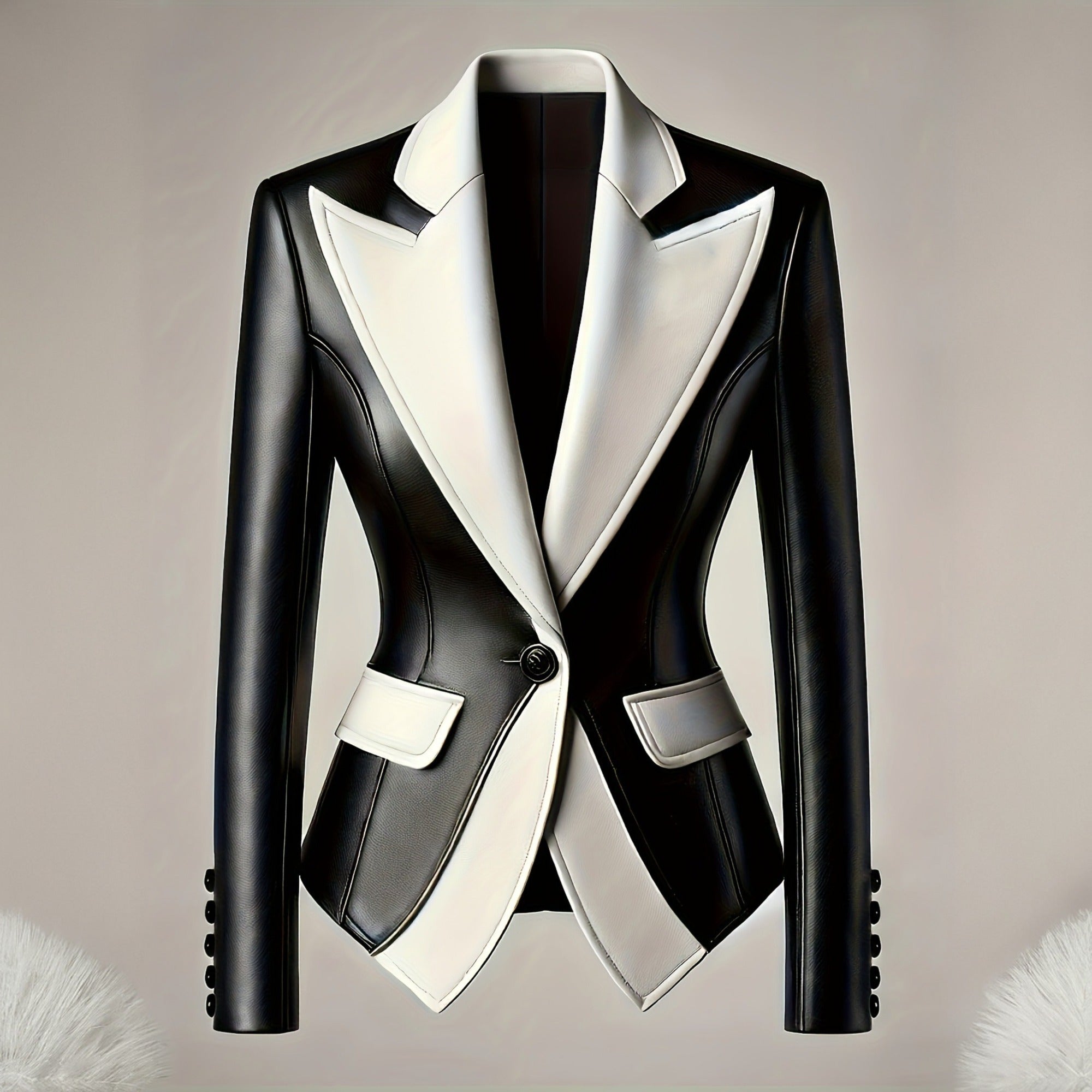 VICKY™ LEATHER BLAZER (XS ) - | Zavonix