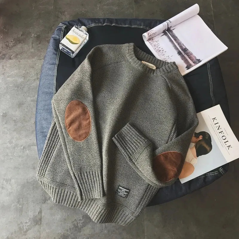 "Vintage Classic" Luxe Wool Jumper - Premium Wool Sweater (Red XS) - | Zavonix