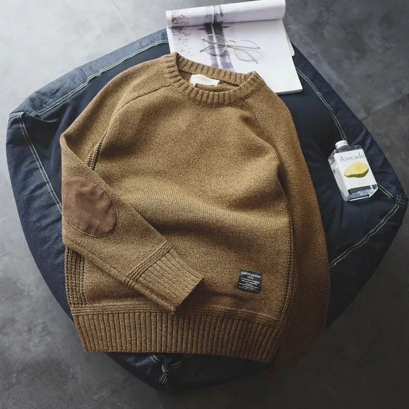 "Vintage Classic" Luxe Wool Jumper - Premium Wool Sweater (Red XS) - | Zavonix
