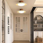 Vintage Flush Mount Ceiling Light with Acrylic Glow – Elegant Flower Design 1