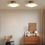 Vintage Flush Mount Ceiling Light with Acrylic Glow – Elegant Flower Design 2