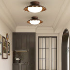 Vintage Flush Mount Ceiling Light with Acrylic Glow – Elegant Flower Design 4