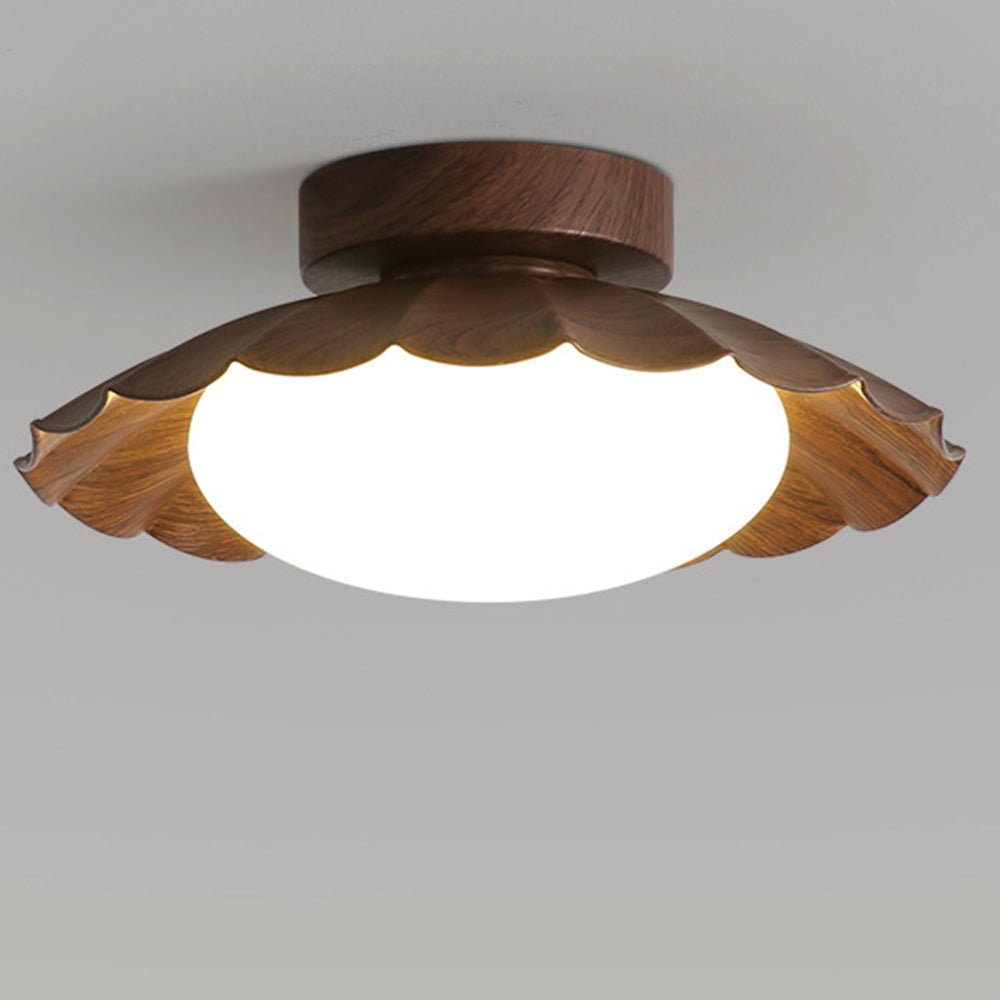 Vintage Flush Mount Ceiling Light with Acrylic Glow – Elegant Flower Design 8
