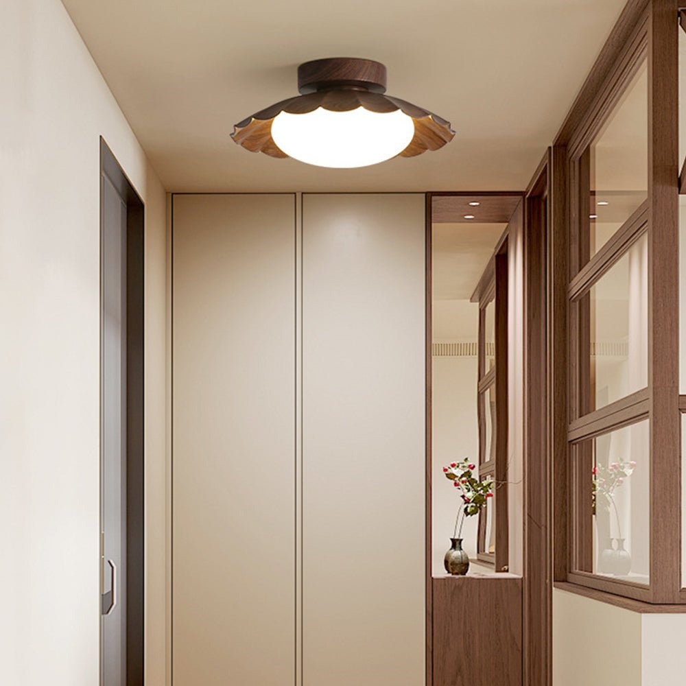 Vintage Flush Mount Ceiling Light with Acrylic Glow – Elegant Flower Design 5