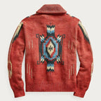 Vintage Sweater Retro Knitwear (Coral Red M) - | Zavonix