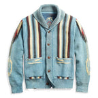 Vintage Sweater Retro Knitwear (Sky Blue M) - | Zavonix
