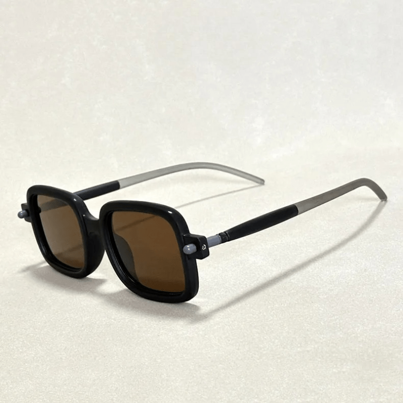 Virelli — Bold Acetate Sunglasses with UV400 Protection (Brown ) - | Zavonix