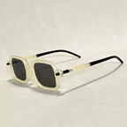 Virelli — Bold Acetate Sunglasses with UV400 Protection (White ) - | Zavonix