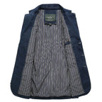 Virello — Classic Tailored Denim Jacket with Vintage Indigo Finish (Dark Navy XS) - | Zavonix