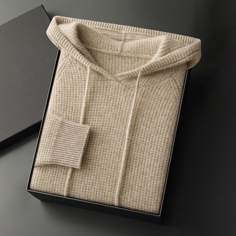 VITO™ MERINO WOOL HOODIE (Beige XS) - | Zavonix