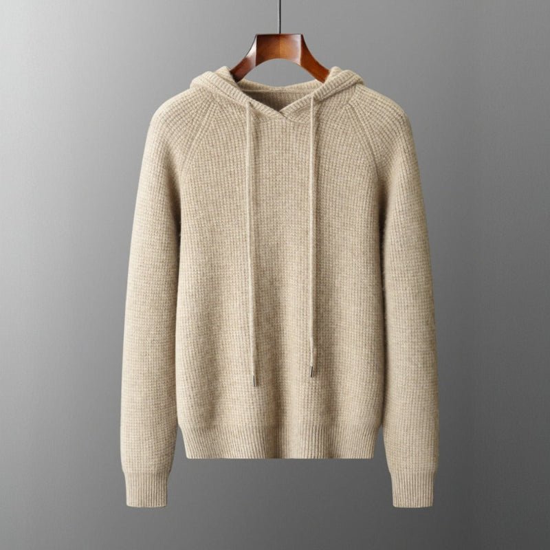 VITO™ MERINO WOOL HOODIE (Beige XS) - | Zavonix