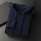 VITO™ MERINO WOOL HOODIE (Navy Blue XS) - | Zavonix