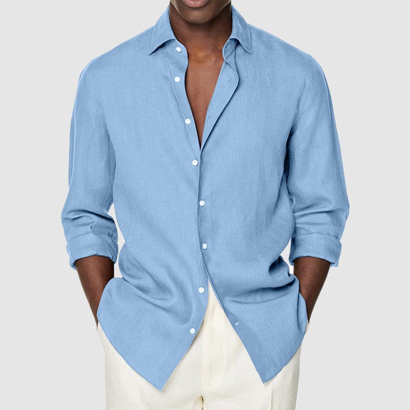 The Vittoriello Classic Shirt (Blue S) - Long sleeve shirt | Zavonix