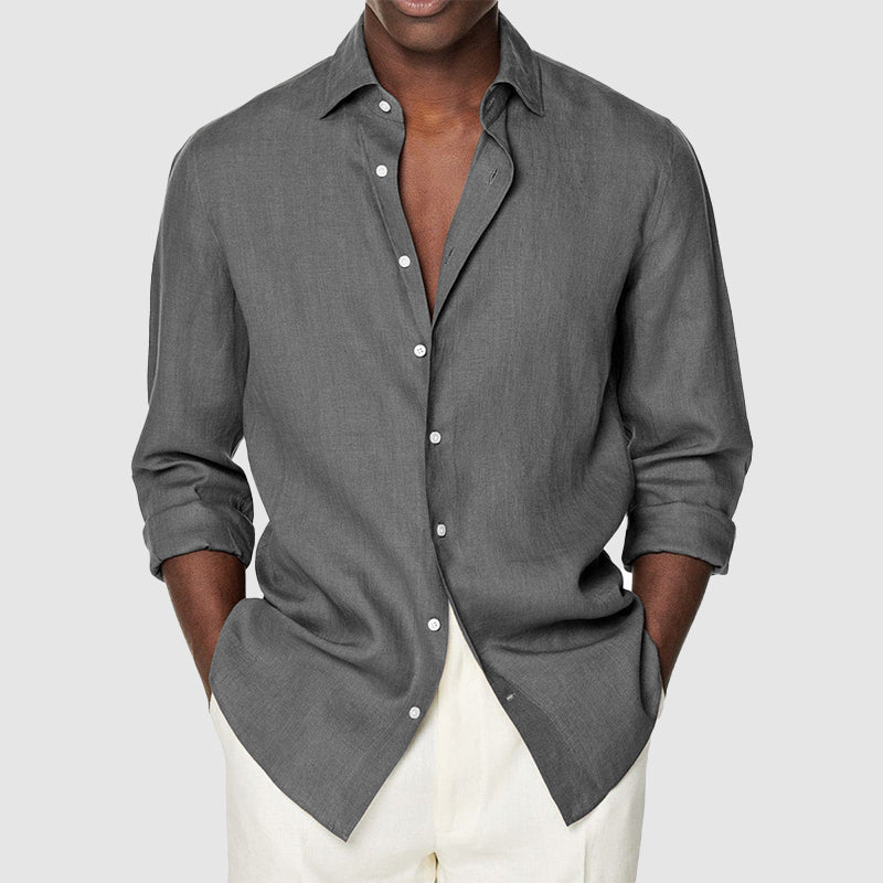 The Vittoriello Classic Shirt (Gray S) - Long sleeve shirt | Zavonix
