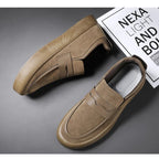 Vittorio Bianchi Italian Slip - On Sneakers (Khaki 6) - | Zavonix