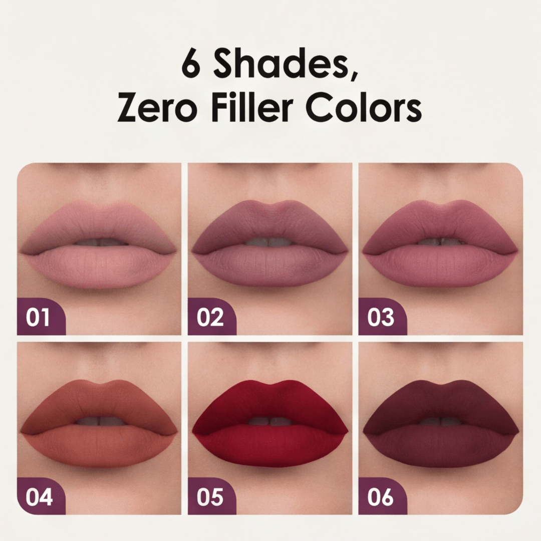 Viva Velvet Lip Set | Long-Lasting Matte Lipstick Collection 8