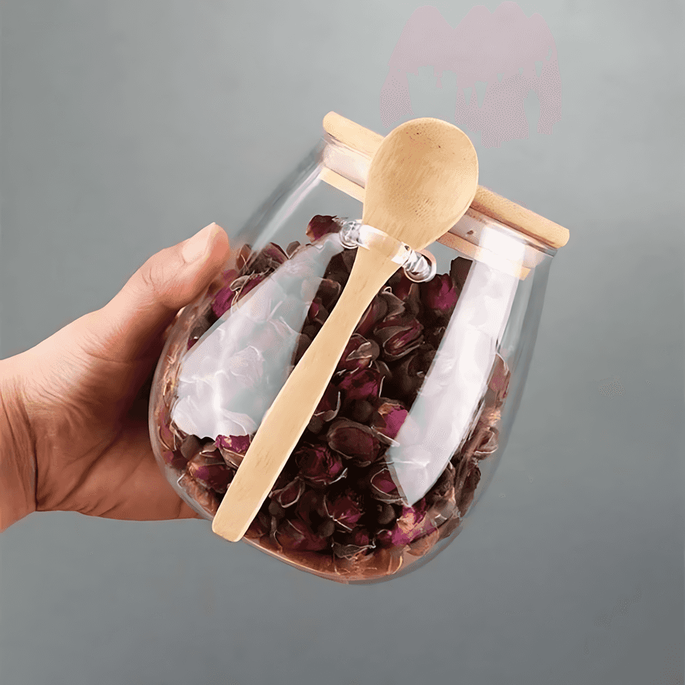 VivantSeal™ Airtight Glass Storage Jars with Bamboo Lids – Preserve Freshness and Flavor 2