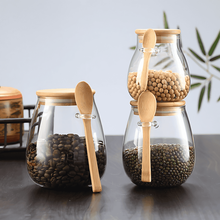 VivantSeal™ Airtight Glass Storage Jars with Bamboo Lids – Preserve Freshness and Flavor 8