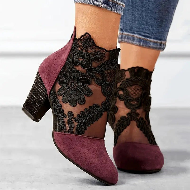 Vivienne Lace-Panel Pumps product image 1