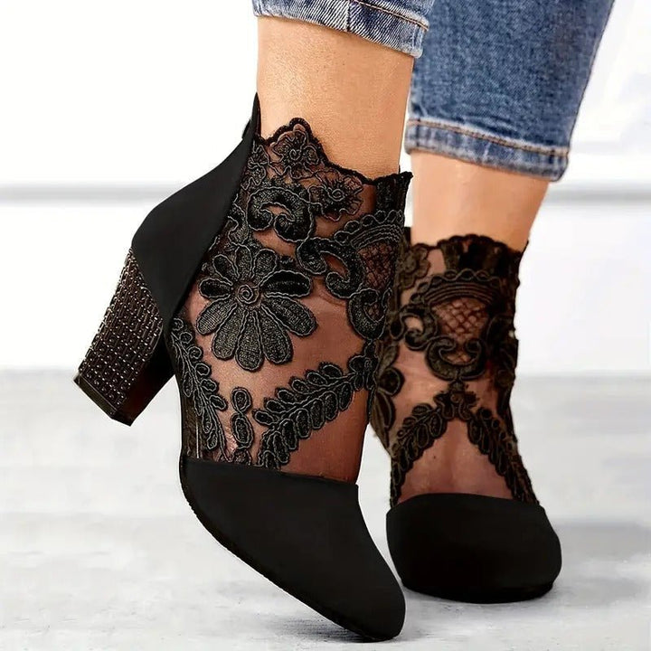 Vivienne Lace-Panel Pumps product image 3