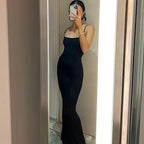 ViviLuxe™ Ankle - Length Camisole Dress — Own Every Curve and Command Every Room with Effortless Glamour (S black) - Dress | Zavonix