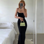 ViviLuxe™ Ankle - Length Camisole Dress — Own Every Curve and Command Every Room with Effortless Glamour (S black) - Dress | Zavonix